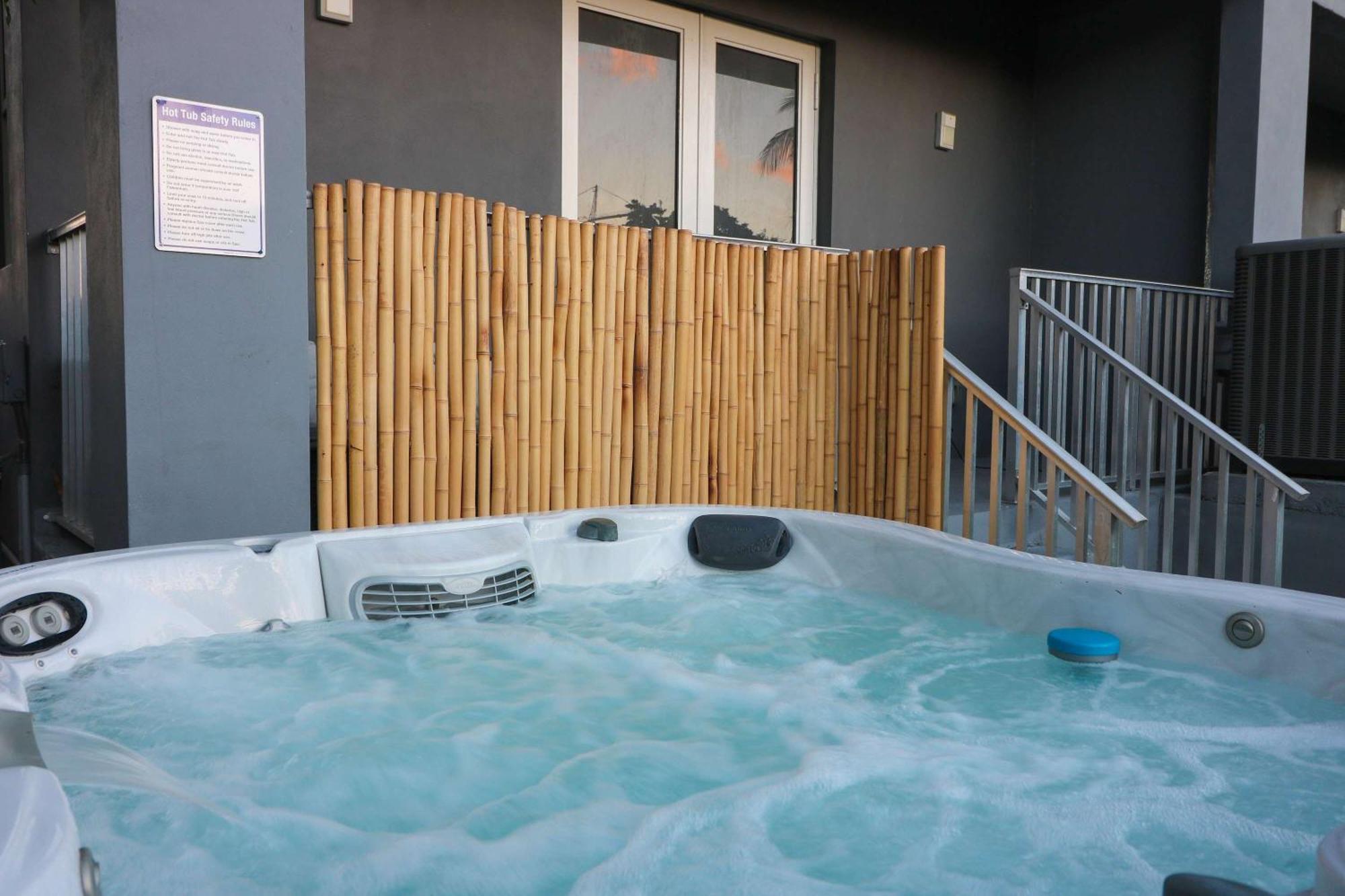 Modern Retreat Hot Tub & Gazebo Oasis